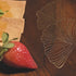 Wooden Serving Platter with Brass Inlay